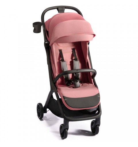 Kinderkraft NUBI 2 - kompaktowy wózek spacerowy do 22 kg| Pink Quartz